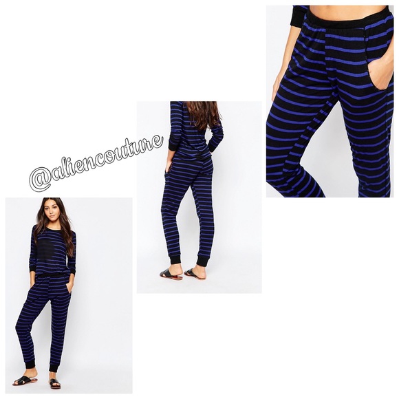 LNA 2-Piece Striped Tee & Sweatpants Set Size S/XS - Picture 6 of 8